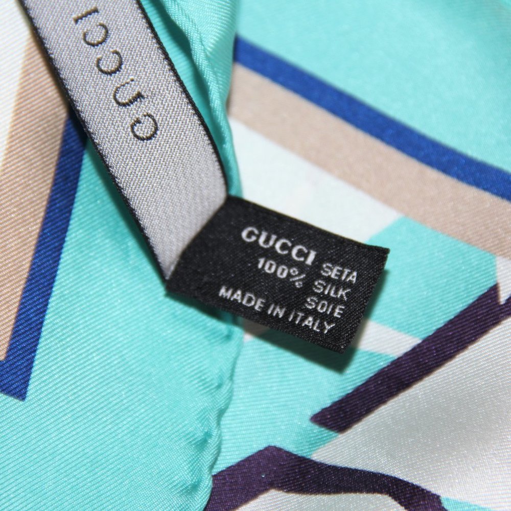 Gucci 100% Silk Scarf.  RARE Gorgeous - Picture 3 of 13